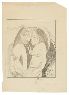 Parau Hina Tefatou (Words between Goddess of the Moon and God of the Earth), 1893/94. Creator: Paul Gauguin