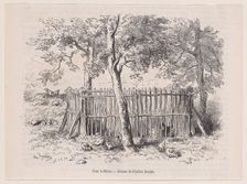 Parc à élèves; from Magasin Pittoresque, ca. 1852. Creator: Charles Emile Jacque
