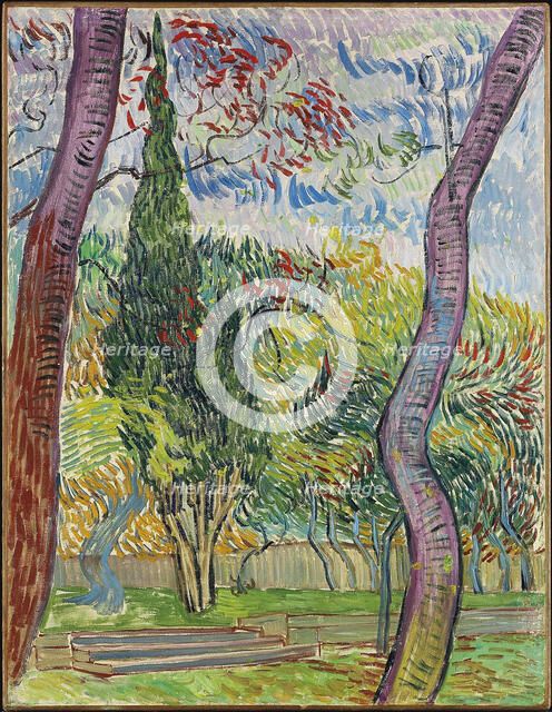 Parc de l'hôpital Saint-Paul, 1889. Artist: Gogh, Vincent, van (1853-1890)