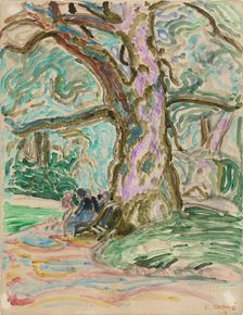 Parc Monceau, 1913. Creator: Verner Thome