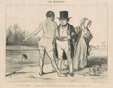 Pardon, Mr Le Maire! ... pourriez-vous ..., 19th century. Creator: Honore Daumier