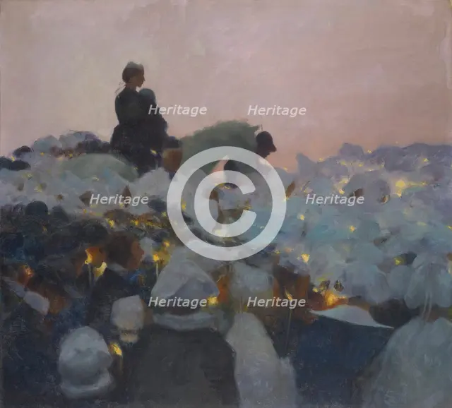Pardon in Brittany, 1896. Creator: Gaston la Touche.