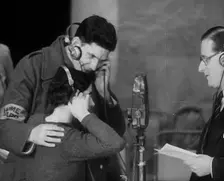 Parents Calling Evacuee Children in America Over the Radio, 1940. Creator: British Pathe Ltd