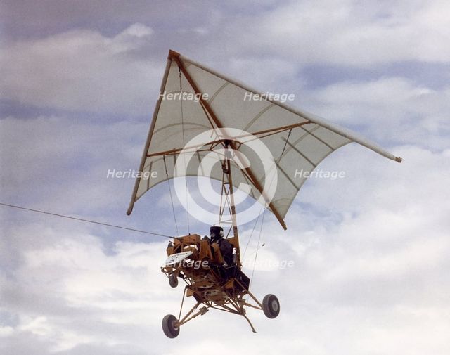 Paresev 1-B in tow flight, October 19, USA, 1968.  Creator: NASA.