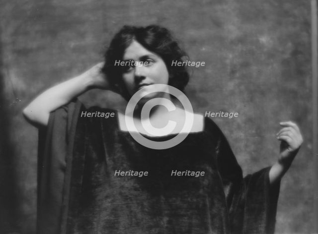 Parker, Corinne, Miss, portrait photograph, ca. 1913. Creator: Arnold Genthe.