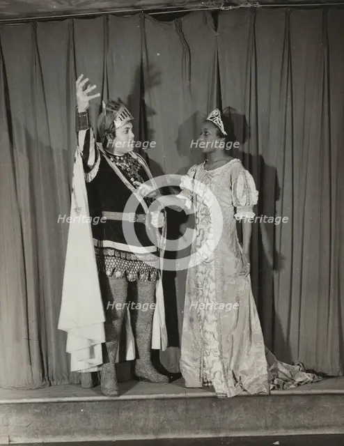 Parker Watkins as Manrico and Mattie Washington as Leonora, (1936 - 1938?). Creator: Eagle Ezzes & Mipaas.
