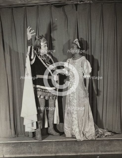 Parker Watkins as Manrico and Mattie Washington as Leonora, (1936 - 1938?). Creator: Eagle Ezzes & Mipaas.