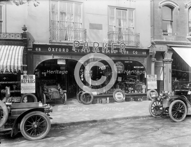 Parkers Motor House, St Giles, Oxford, Oxfordshire, c1860-c1922. Artist: Henry Taunt