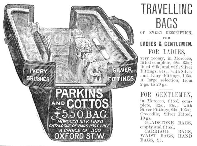 Parkins and Gotto's £5.5.0. Bag, 1883. Creator: Unknown.