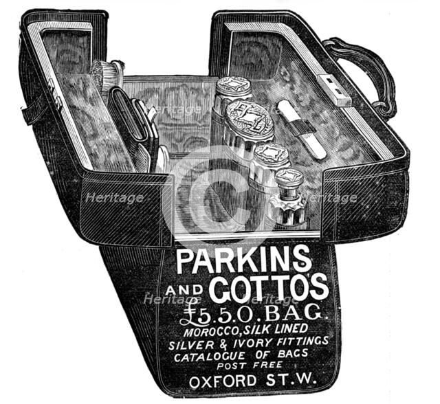 Parkins and Gotto's £5.5.0. Bag, 1883. Creator: Unknown.