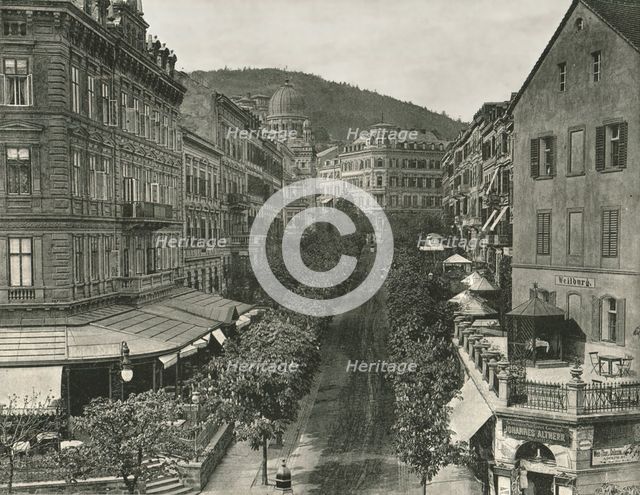 Parkstrasse, Carlsbad, Czechoslovakia, 1895.  Creator: Unknown.