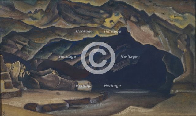Parinirvana, 1935-1936. Artist: Roerich, Nicholas (1874-1947)