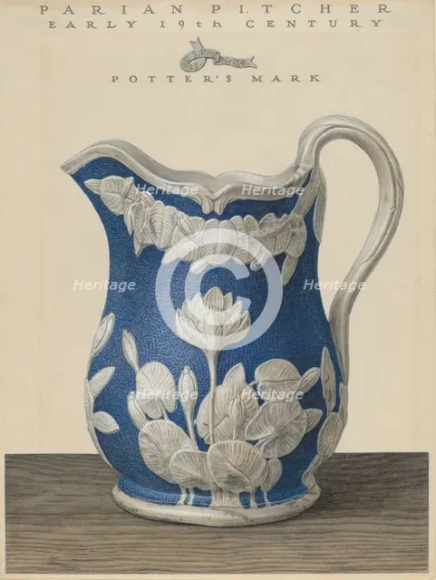 Parian Pitcher, c. 1937. Creator: John Matulis.