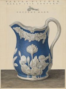 Parian Pitcher, c. 1937. Creator: John Matulis
