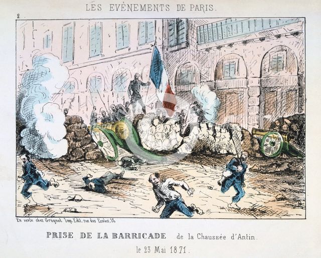 Paris Commune, 1871. Artist: Anon
