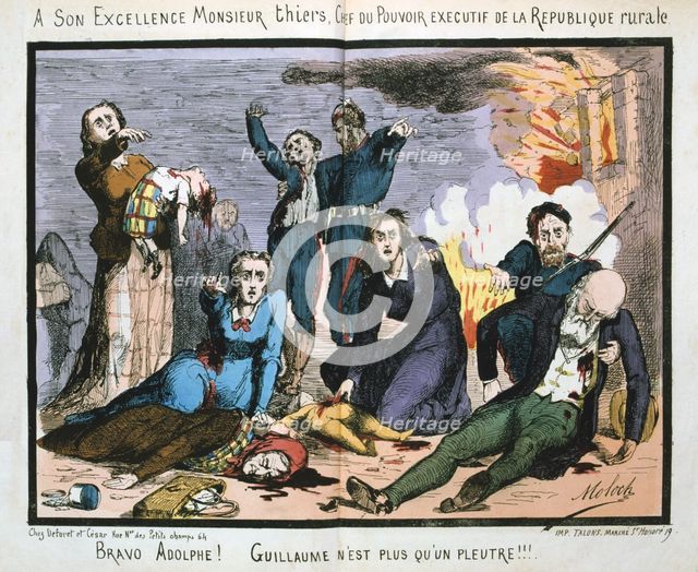 Paris Commune, 1871. Artist: Anon