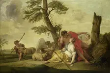 Paris and Oenone, 1737. Creator: Jacob de Wit