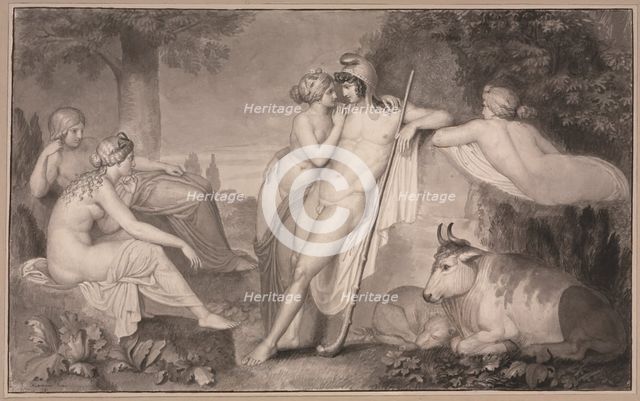 Paris and Oenone, 1791. Creator: John Flaxman (British, 1755-1826).
