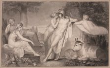 Paris and Oenone, 1791. Creator: John Flaxman (British, 1755-1826)