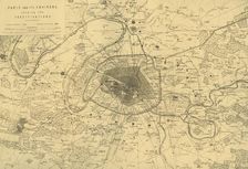 Paris and its Environs, showing the Fortifications (c1872). Creator: R. Walker