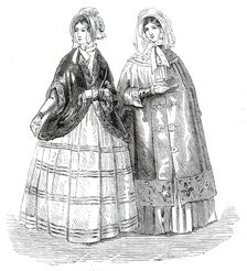 Paris and London Fashions for December, 1845. Creator: Unknown