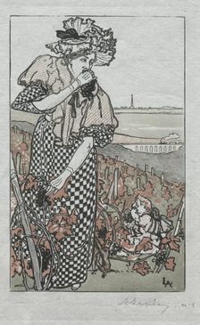 Paris Almanac, 1897: Autumn , 1897. Creator: Auguste Louis Lepère (French, 1849-1918)