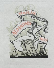 Paris Almanac, 1897: Back Cover, 1897. Creator: Auguste Louis Lepère (French, 1849-1918)