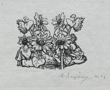 Paris Almanac, 1897: Tail-piece, Summer, 1897. Creator: Auguste Louis Lepère (French, 1849-1918)