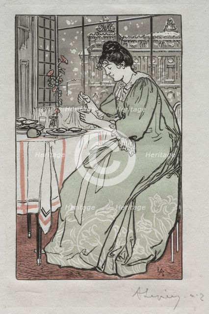Paris Almanac, 1897: Winter, 1897. Creator: Auguste Louis Lepère (French, 1849-1918).