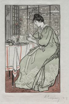 Paris Almanac, 1897: Winter, 1897. Creator: Auguste Louis Lepère (French, 1849-1918)