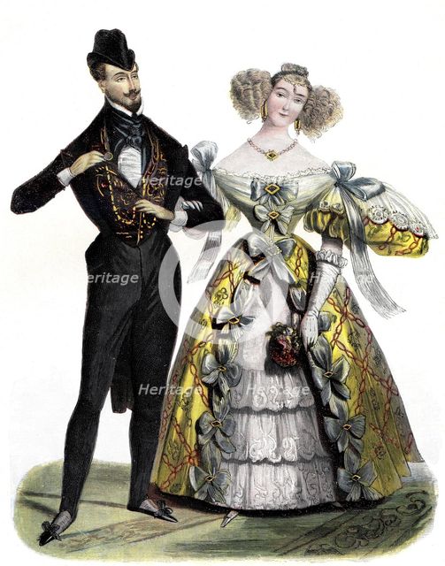 Paris ball dress from the year 1830.