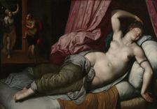 Paris Being Admitted to the Bedchamber of Helen, about 1585/1590. Creator: Jacob de Backer