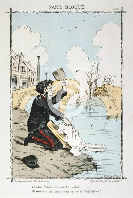 Paris besieged, 1870-1871. Artist: Anon