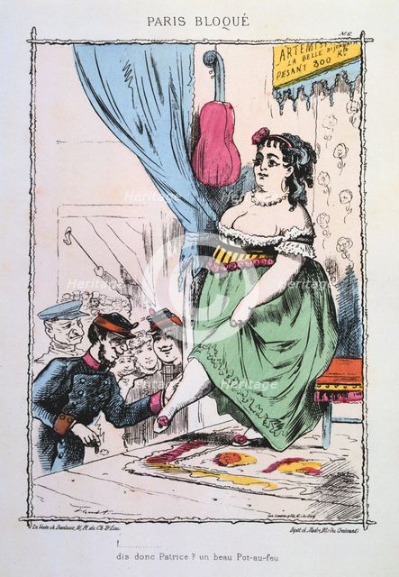 Paris besieged, 1870-1871. Artist: Anon