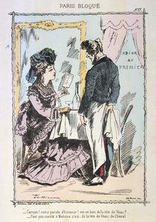 Paris besieged, 1870-1871. Artist: Anon