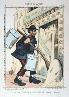 Paris besieged, 1870-1871. Artist: Anon