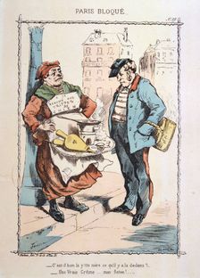 Paris besieged, 1870-1871. Artist: Anon