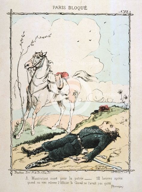 Paris besieged, 1870-1871.  Artist: Anon