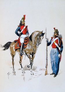 Paris Guard, 11 December 1852 - 10 September 1870 (1887). Artist: A Lemercier