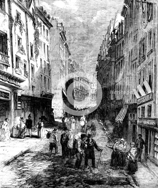 Paris Demolitions - the Rue de la Montagne Sainte Genevieve, 1858. Creator: Unknown.