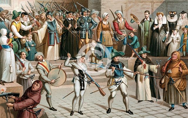 Paris during the League (La Ligue), 1590 (19th century). Artist: Unknown