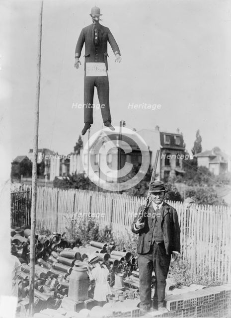 Paris, Emperor William hung in effigy, between c1914 and c1915. Creator: Bain News Service.