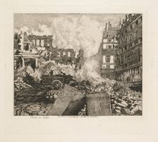 Paris en Train. Démolition du théâtre du Vaudeville: rue du Dix-Decembre, 1869. Creator: Alfred Taiée (French, 1820-1880)