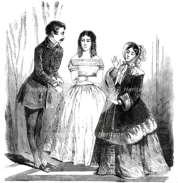 Paris Fashions for March, 1850. Creator: Unknown.