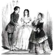 Paris Fashions for March, 1850. Creator: Unknown