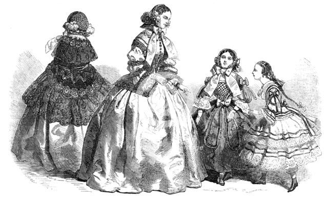 Paris Fashions for March, 1856.  Creator: Unknown.