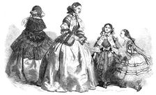 Paris Fashions for March, 1856. Creator: Unknown