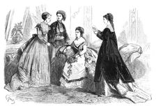 Paris fashions for March, 1868. Creator: Unknown