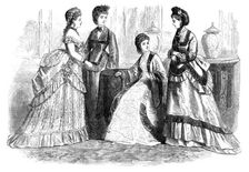 Paris fashions for March, 1870. Creator: Unknown
