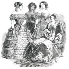 Paris Fashions for May, 1850. Creator: Unknown